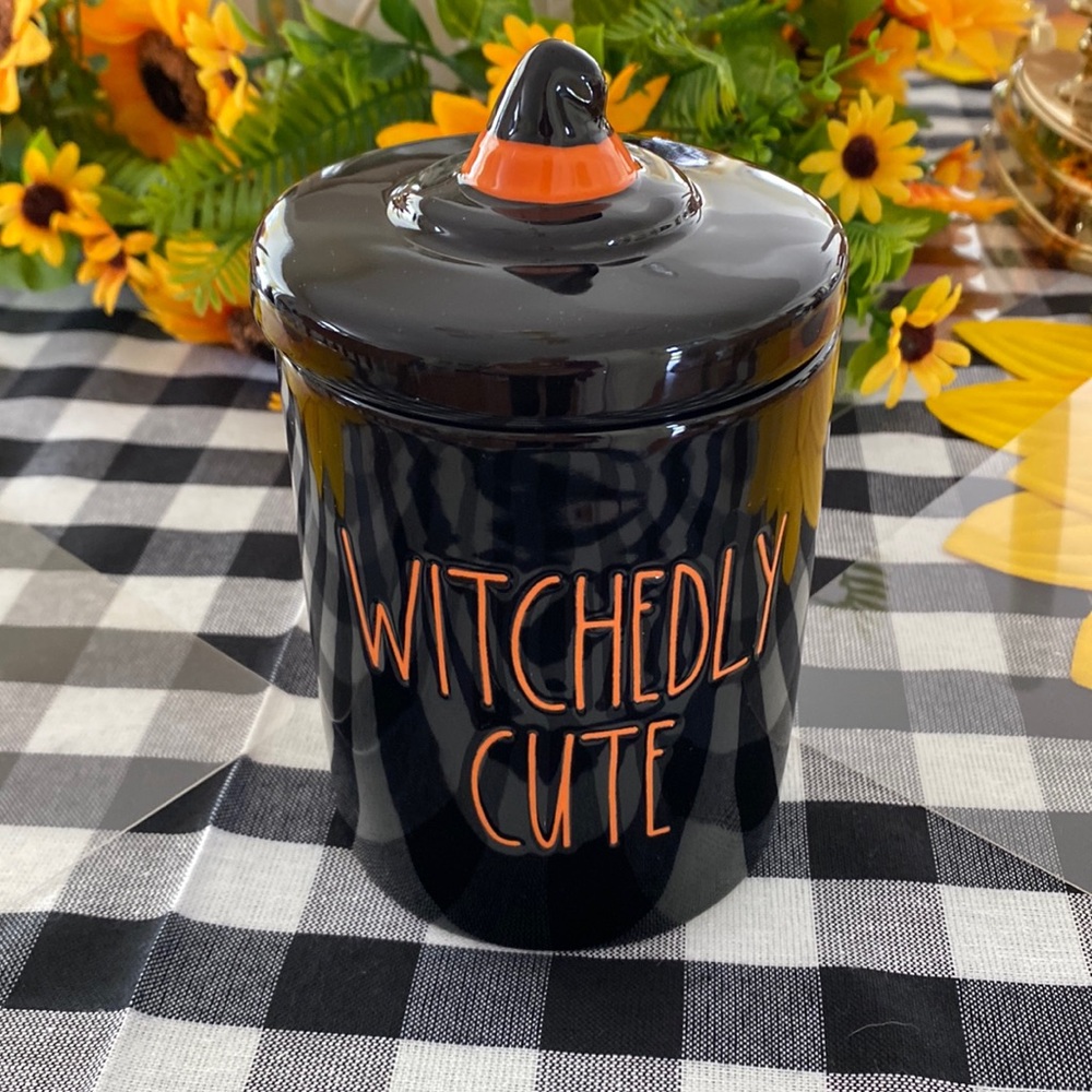 Rae Dunn Small Halloween Canister With Lid